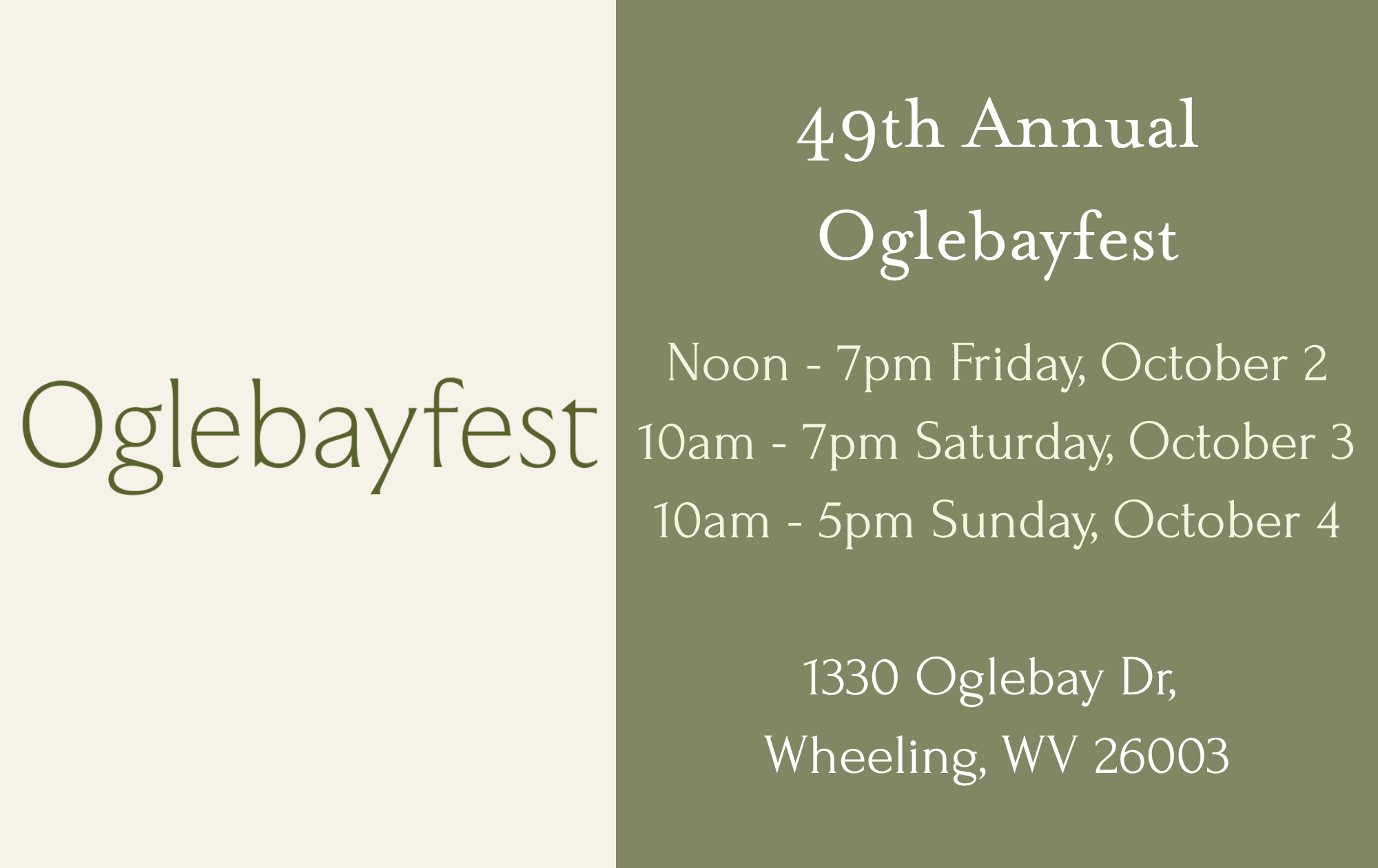 49th Annual Oglebayfest