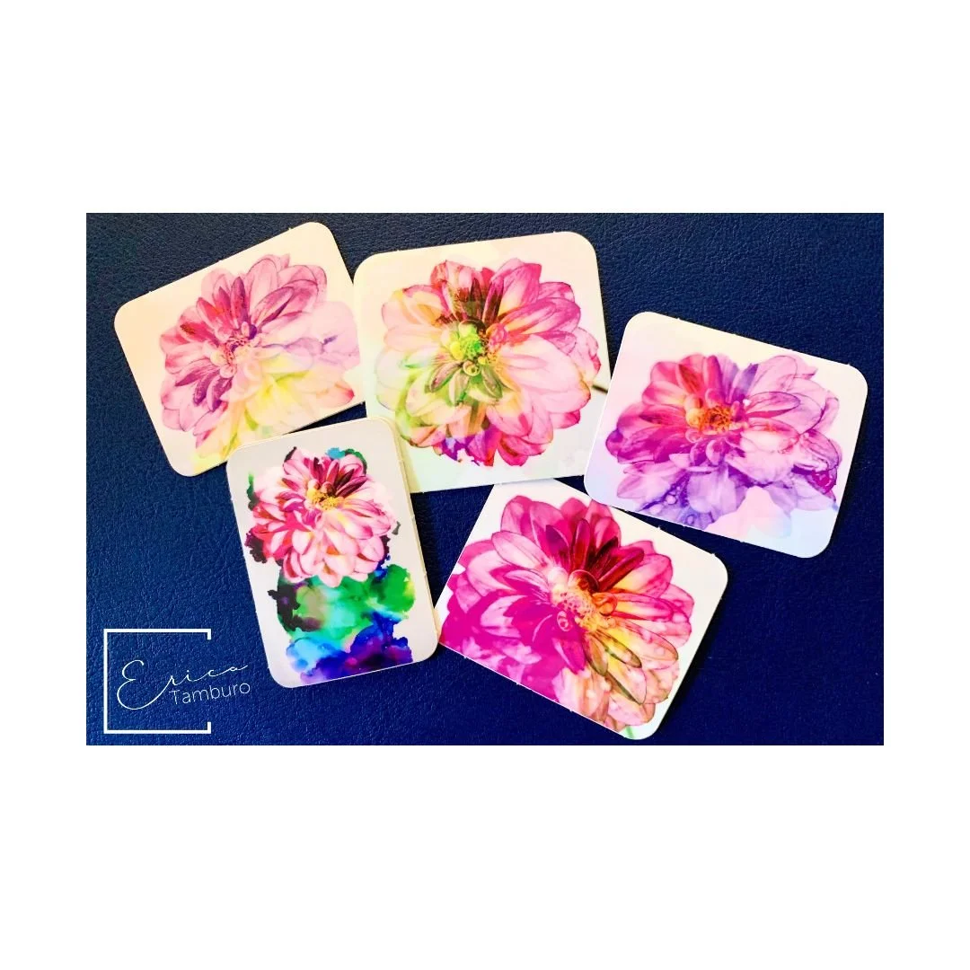 Dahlia Sticker Set