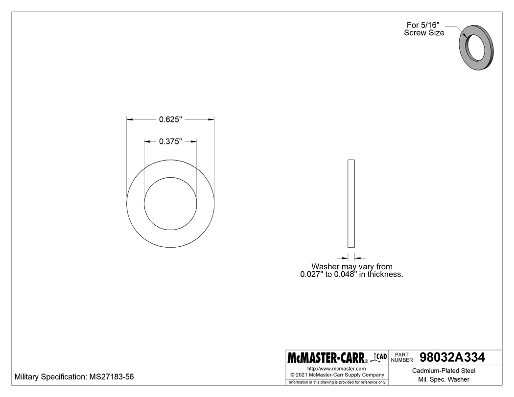 98032A334_Cadmium-Plated Steel Mil. Spec. WasherX.gif