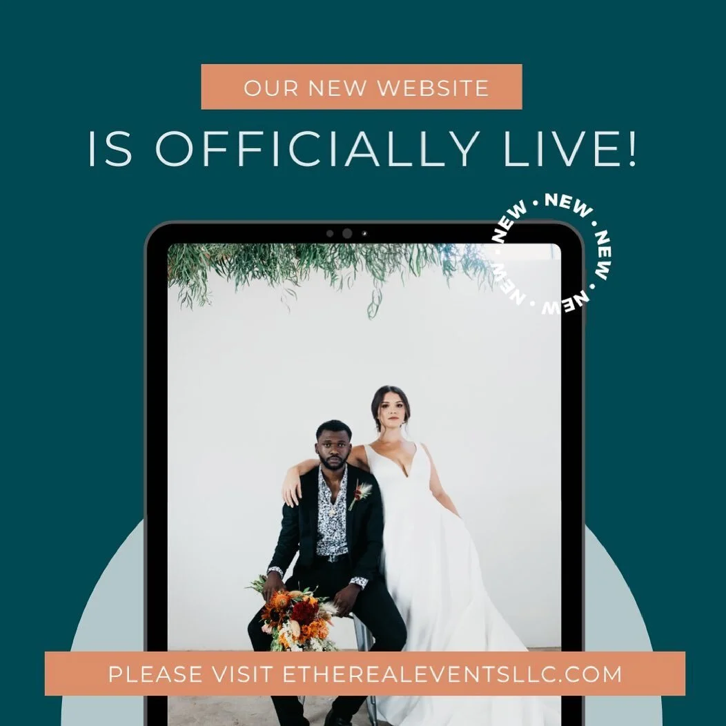 IT’S HERE!! 🥳 Our new website launched today and we are so excited to finally see our vision come to life ✨Head over to the link in our bio to check it out!