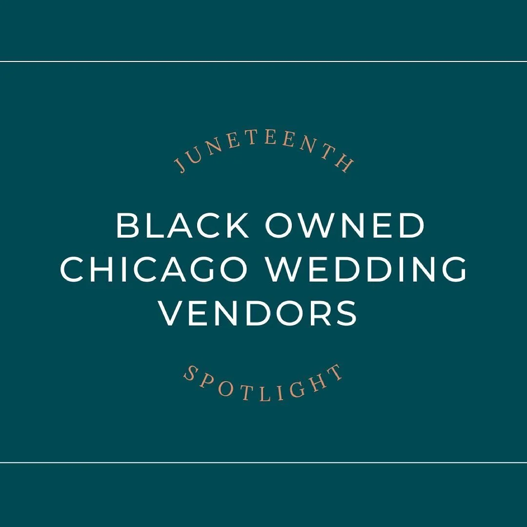 To honor and celebrate Juneteenth, we wanted to highlight some of the incredible black owned wedding vendors in Chicago. This list is by no means exhaustive, and we’d love to continue adding to it. So drop a comment below with your favorite bla