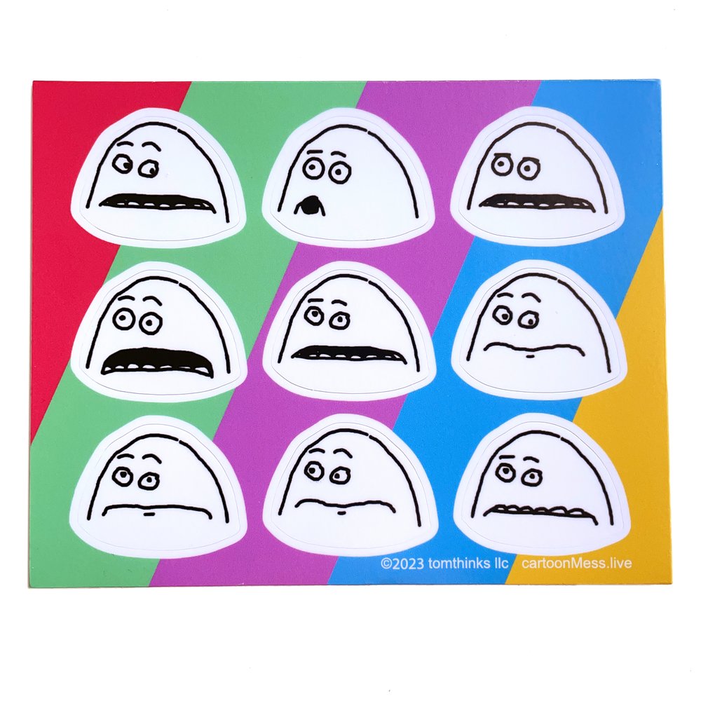Duck Googly Eyes Sticker — Cartoon Mess LIVE! Shop