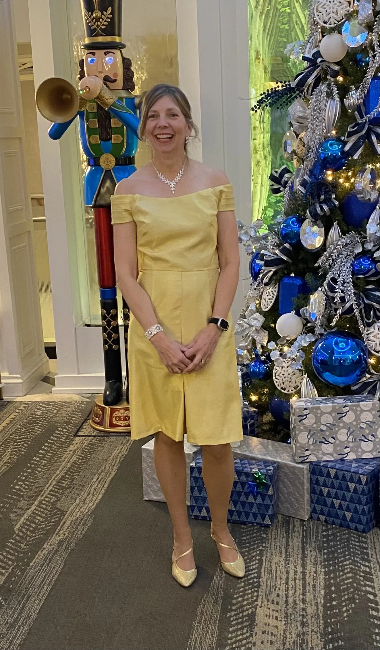 Semi formal dress of silk