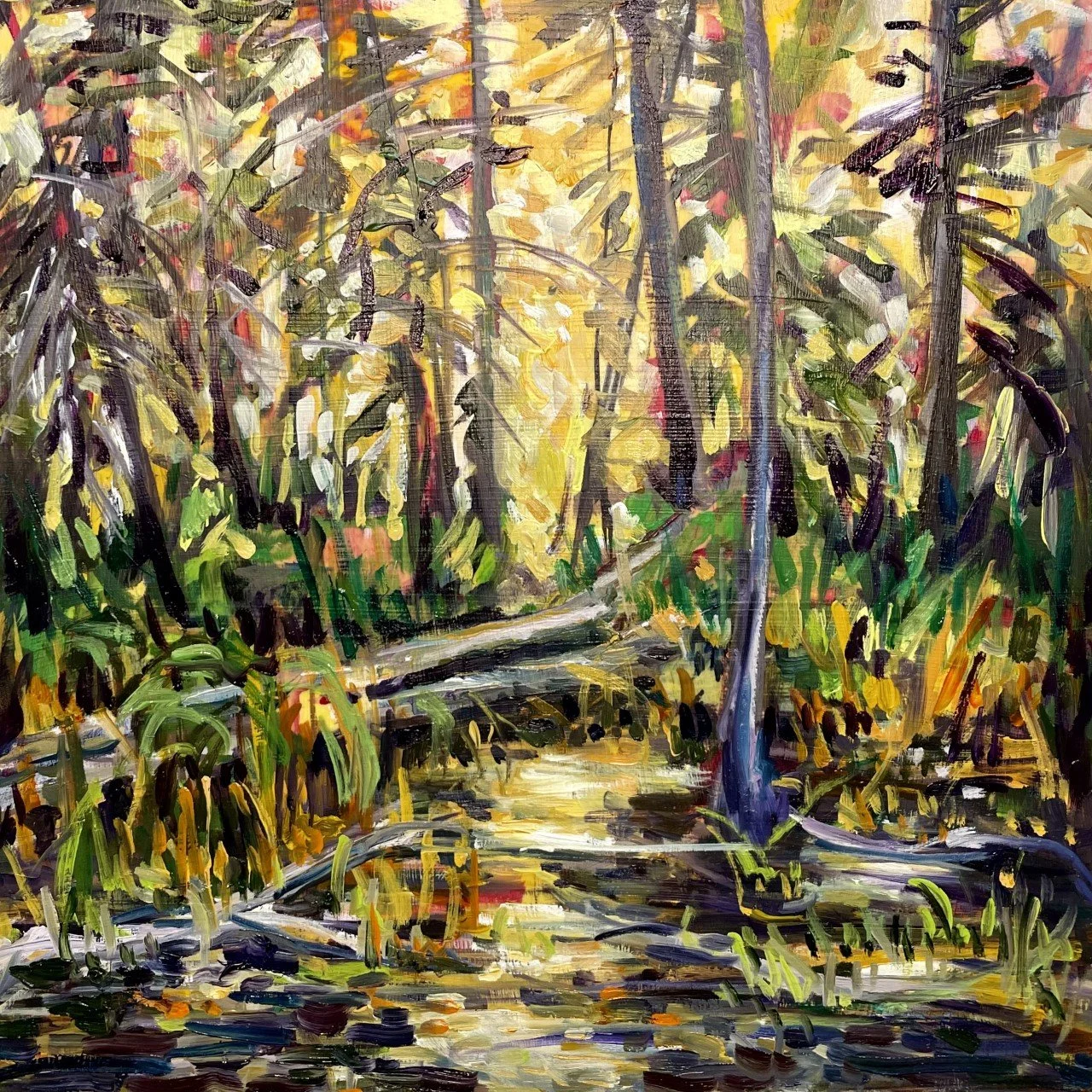 Repose, 10x10, oil, $230  (available) 