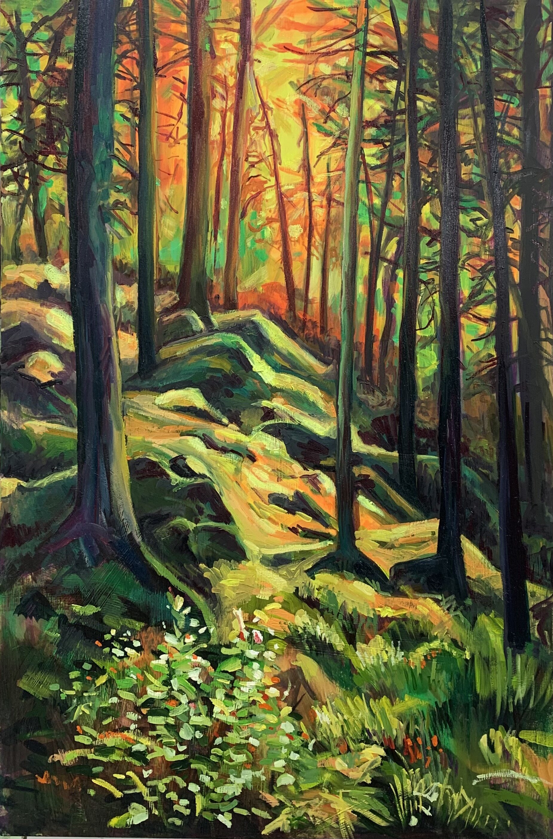 Orange Blaze, 24x36, oil [sold]