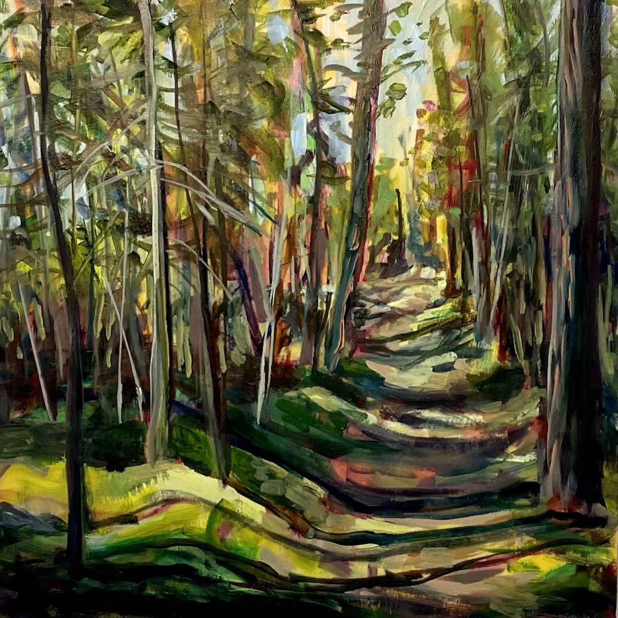 Promenade, 10x10, oil [sold]