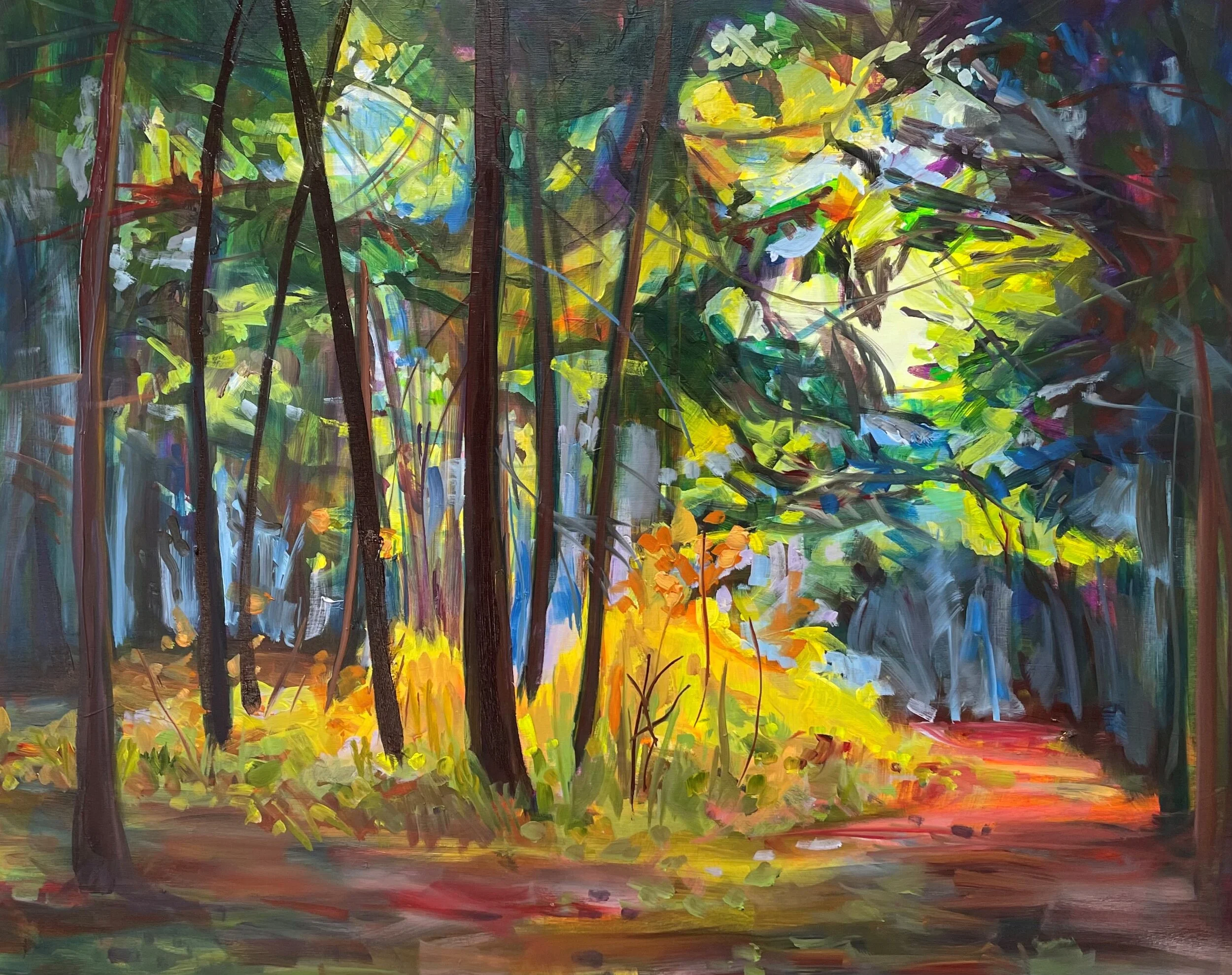 Orange Scintillate, 16x20, oil  [sold]