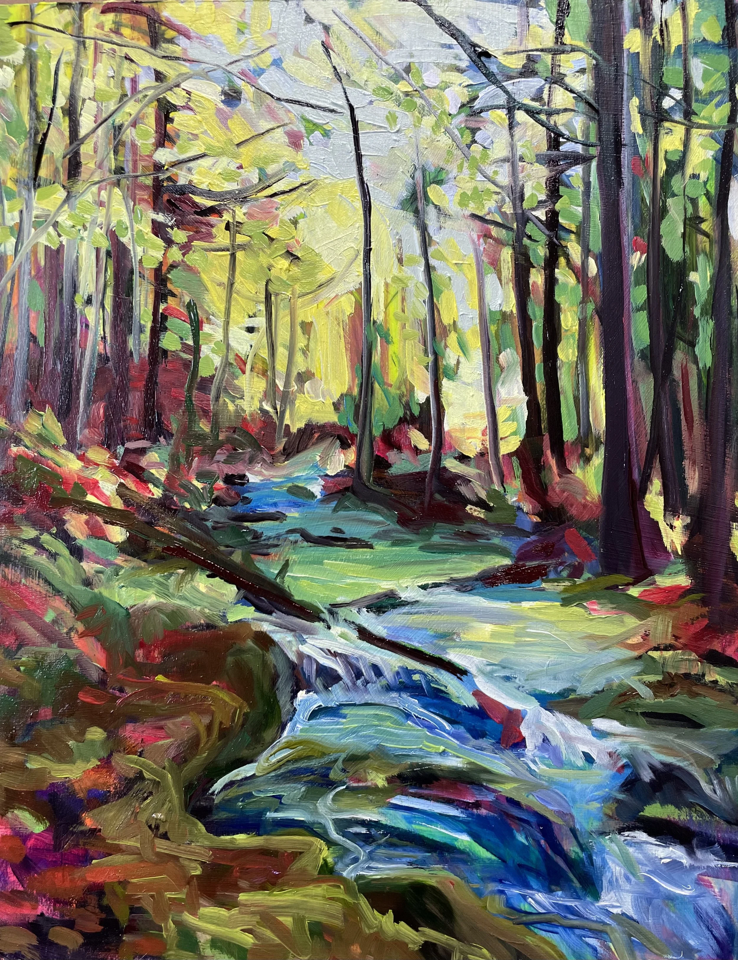 Meander, 11x14, oil [sold]