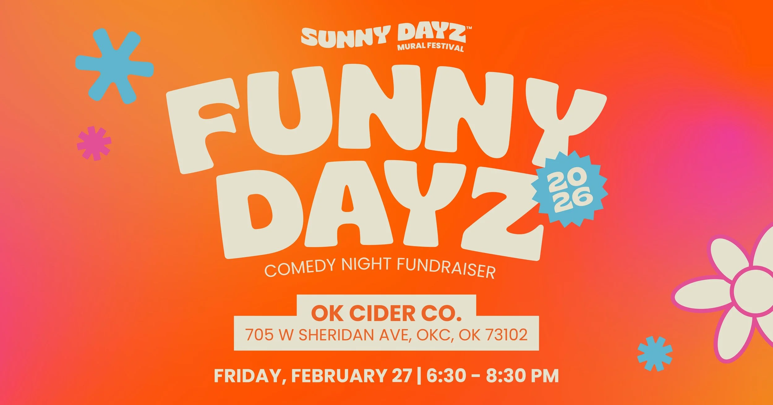 Funny Dayz 2026 - Comedy Night Fundraiser