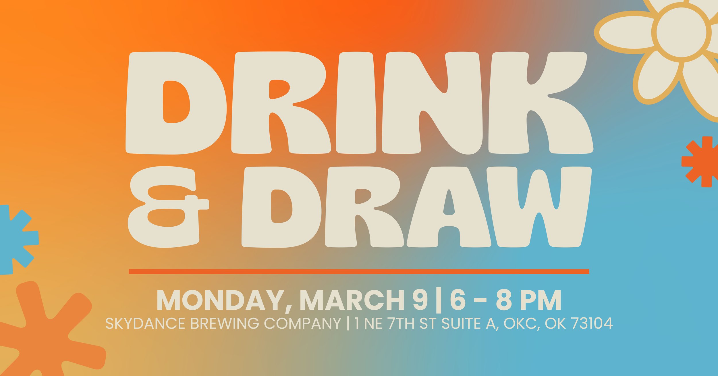 Drink and Draw at Skydance