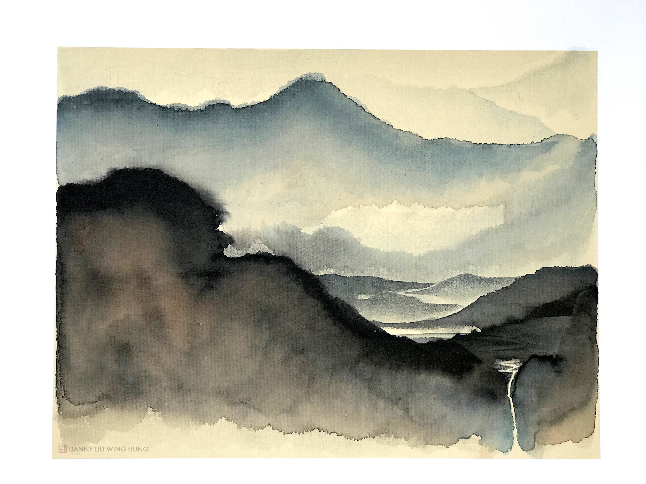  Flow No.1  45cm x 34cm  