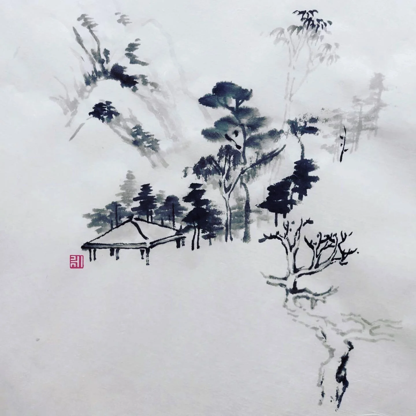 #ink #on #paper #quick #demo #artist #fineart #trees #treesofinstagram #treeoflife #nature #green #spring #hkig #ighk #line #drawing #painting #monochrome #black #fineart #art # #盆栽 #樹 #arbre #木 #árbol #나무 #Baum #albero