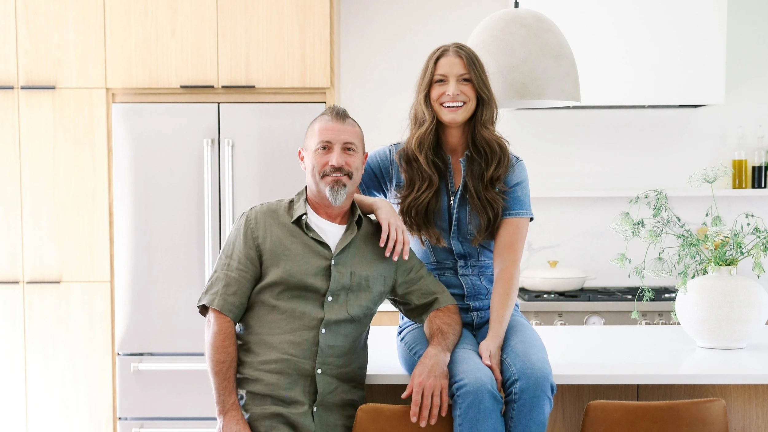 Ashley Kiely, founder and general contractor, with construction project manager Dave Vanamburgh
