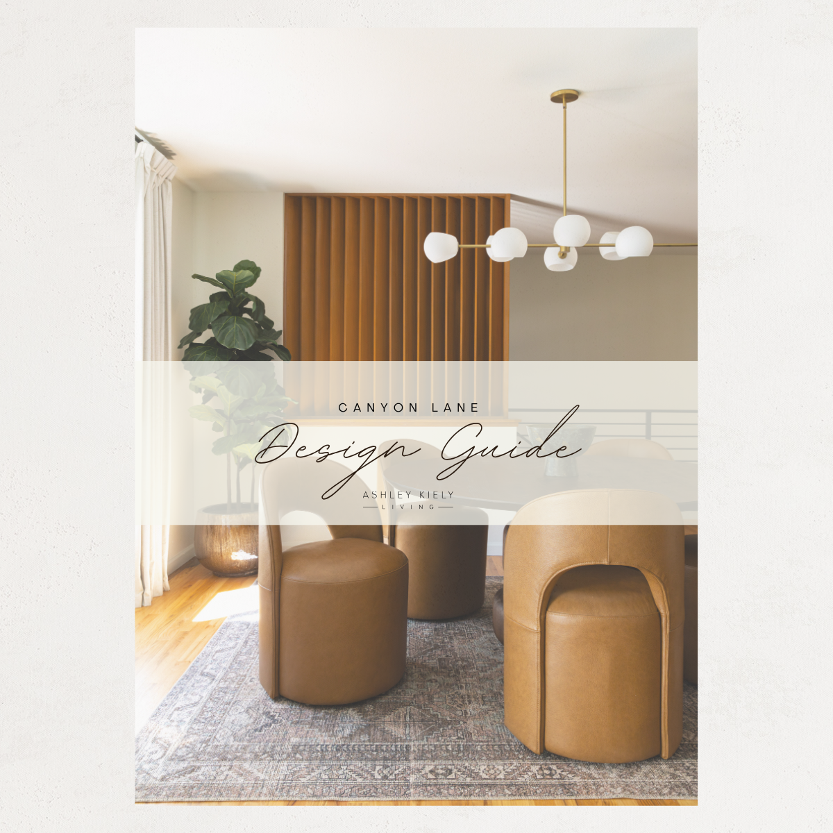 Cover of the Canyon Lane Mid-Century Modern Design Guide by Ashley Kiely Living.