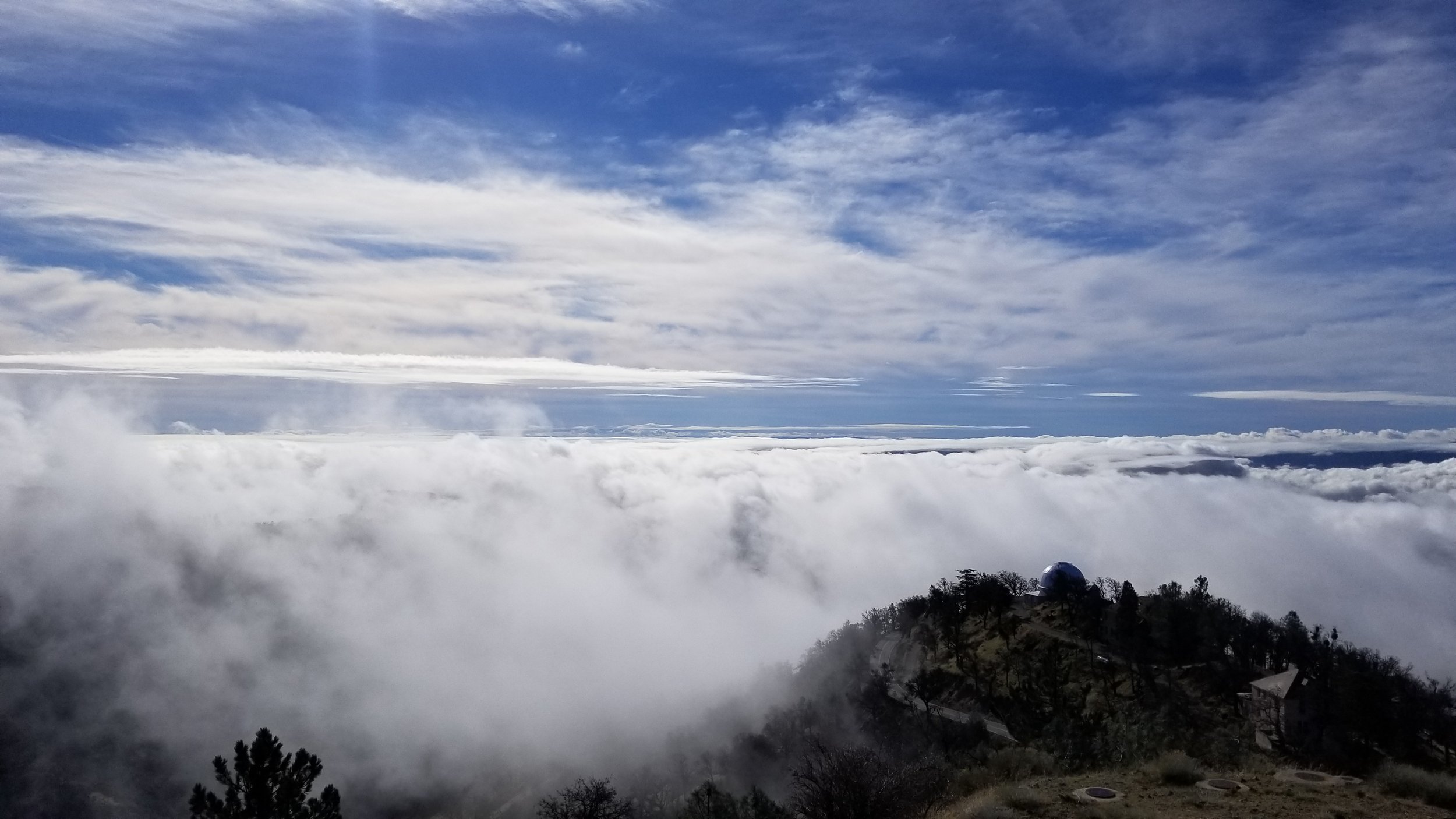 view from the top of Mt Hamilton
