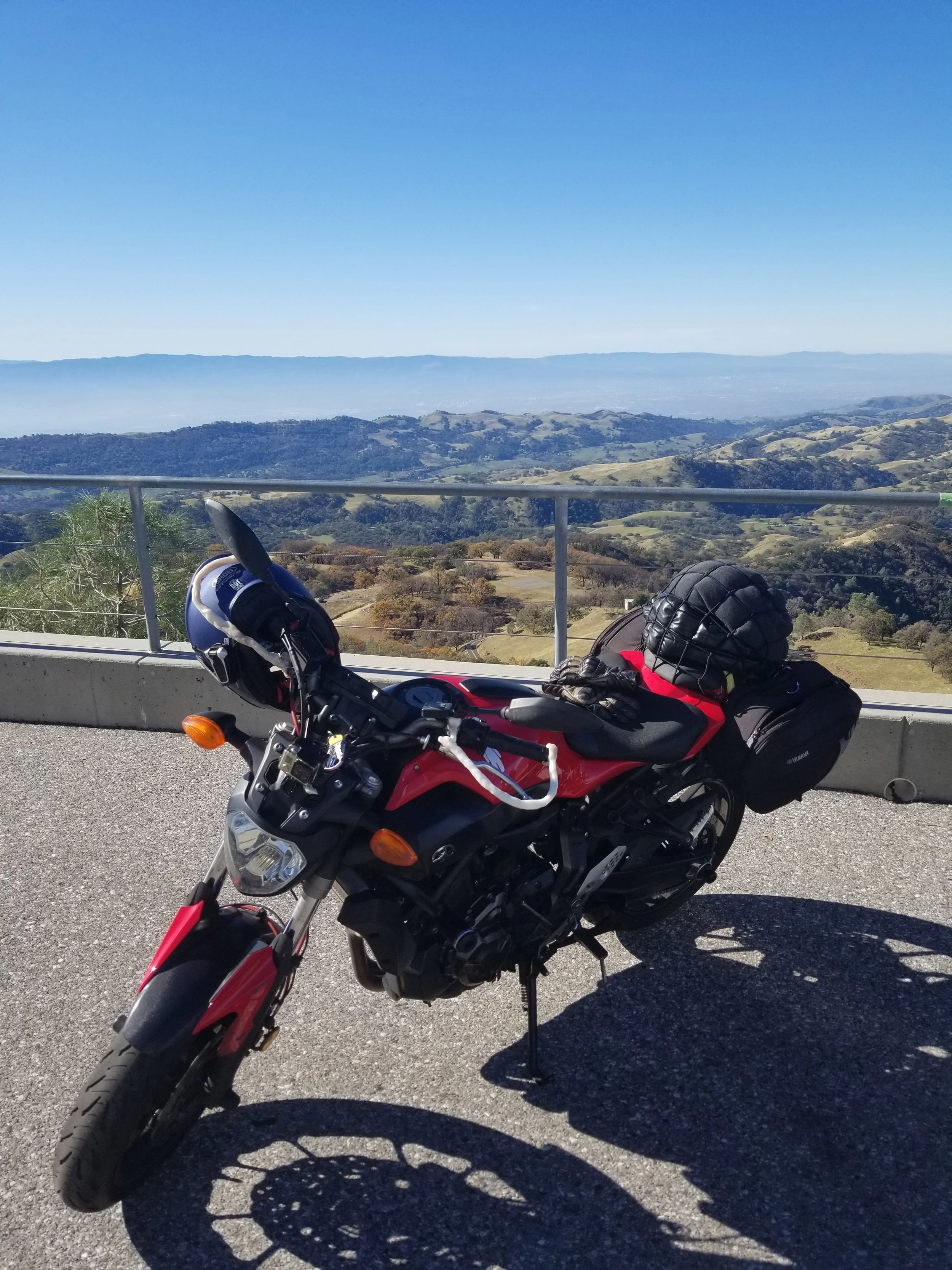 view from the top of Mt Hamilton