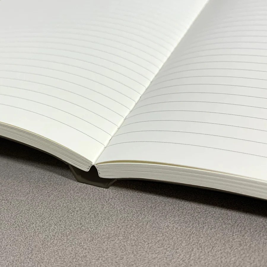 KHAKI A5 MATERE STUDIO RECYCLED NOTEBOOK JOURNAL LEISURE & JOIE LOS ANGELES FSC certified paper