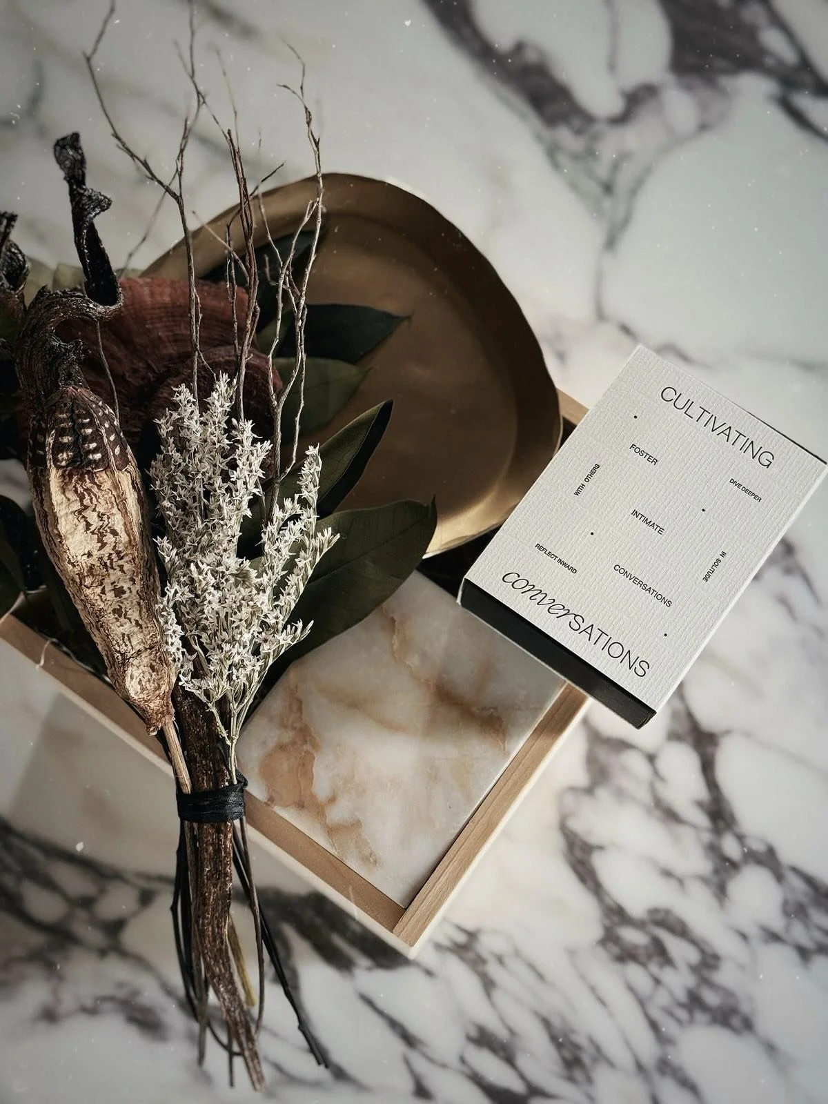 Now more than ever, creating, maintaining, and fostering new and existing connections, seems so necessary. 

The stunning Cultivating Conversations Card Deck is a fun and great way to spend time together.

Remember, spending time with those you love 