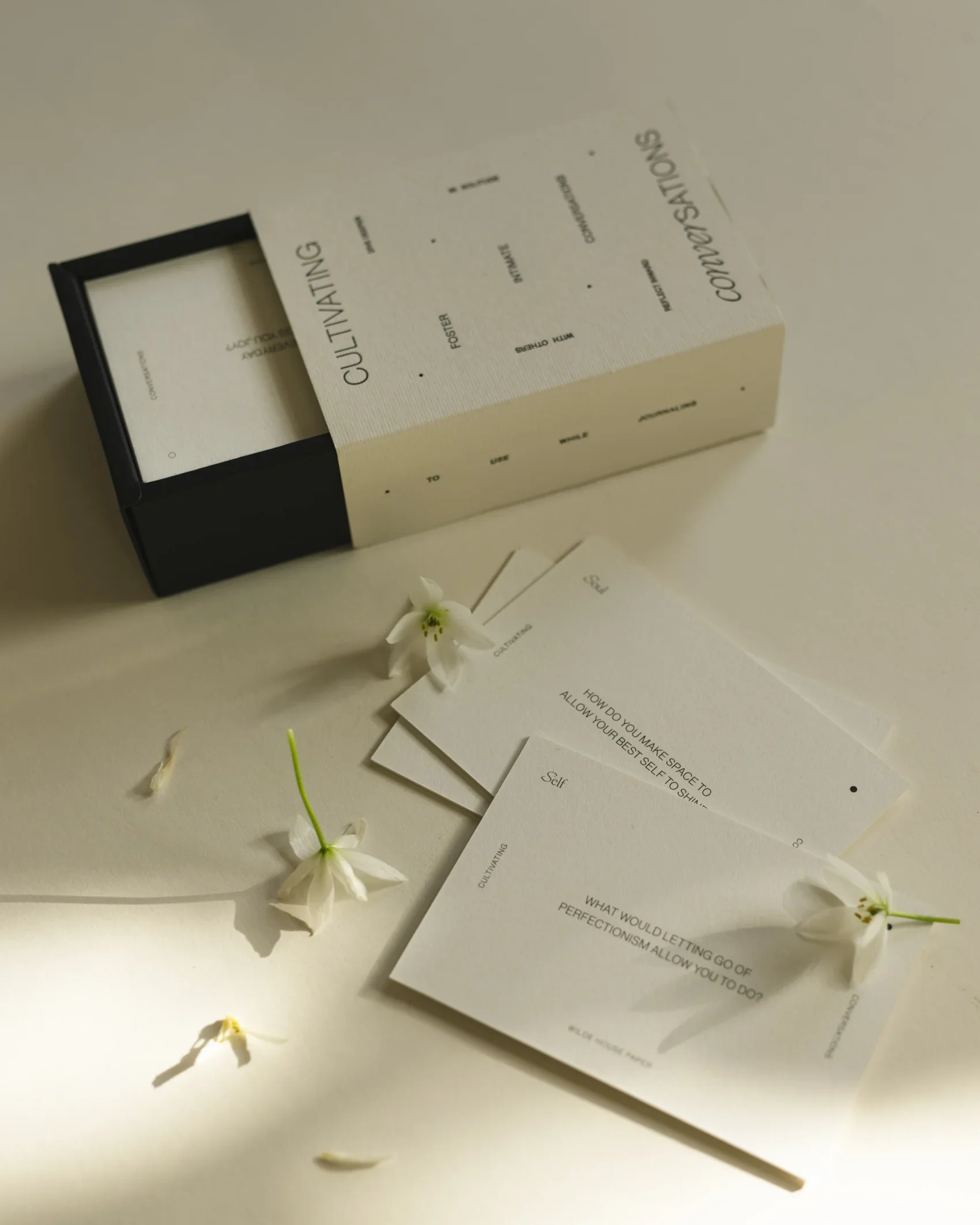 Leisure and Joie Cultivating Conversations Card Deck Original Version Mindfulness Togetherness Get Closer Wilde House Paper