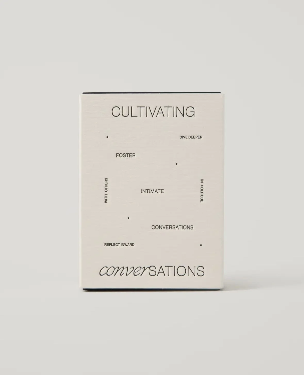 Leisure and Joie Cultivating Conversations Card Deck Original Version Mindfulness Togetherness Get Closer Wilde House Paper