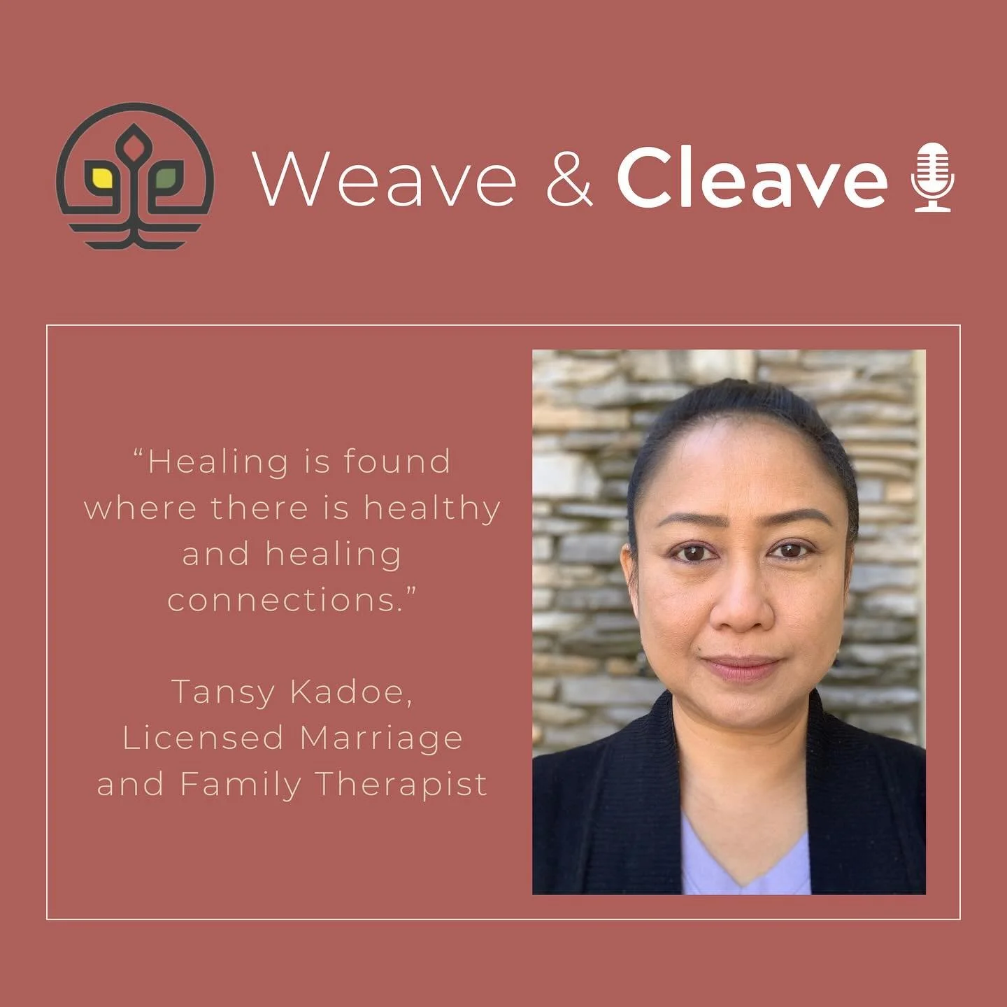 Weave &amp; Cleave Podcast (The Faithful City)
Weaving Voices of Resilience and Belonging
Michelle Stiffler and Sanghoon Yoo

Season 4 Episode 16
Pray for the KaRen People: An Interview with Tansy Kadoe 

Spreaker
https://www.spreaker.com/episode/pra