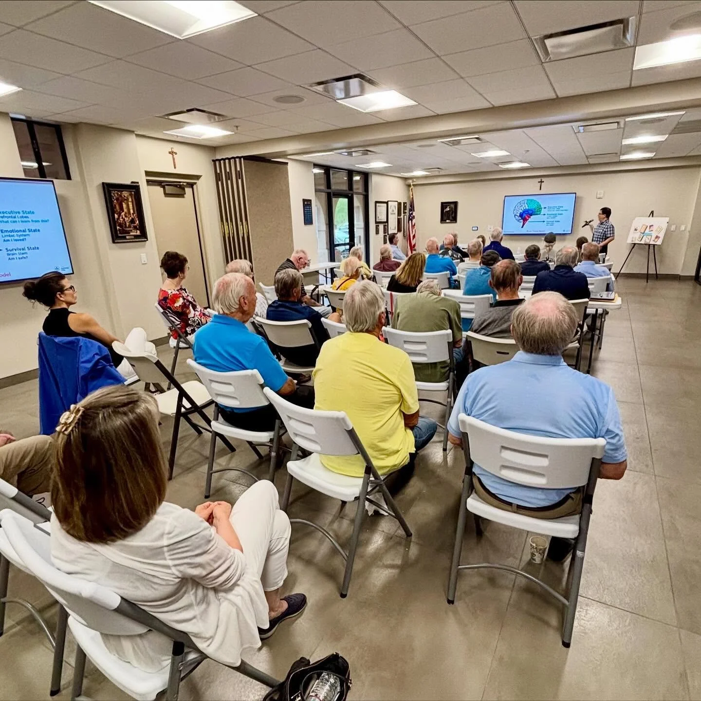 Trauma Informed Care presentation at Our Lady of Joy Catholic Church Veterans Ministry. Such an honor to serve those who served our nation greatly!

#faith #journey #healing #beterans #resilience #transformed #mentalhealth #weaveandcleave #communityo