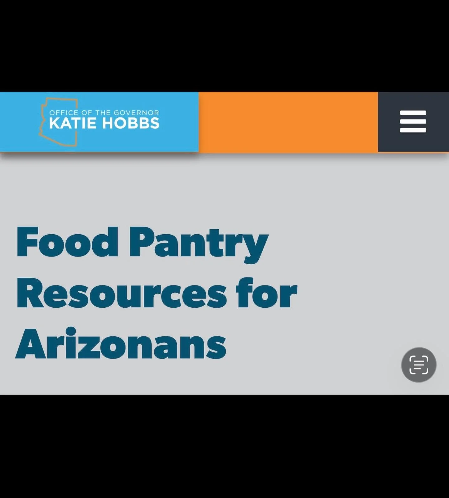 New statewide Food Pantry Resources for Arizonans page created by the Governor&rsquo;s Office to help individuals find nearby food pantries, community distribution sites, and opportunities to donate. 

https://azgovernor.gov/food-pantry-resources-for