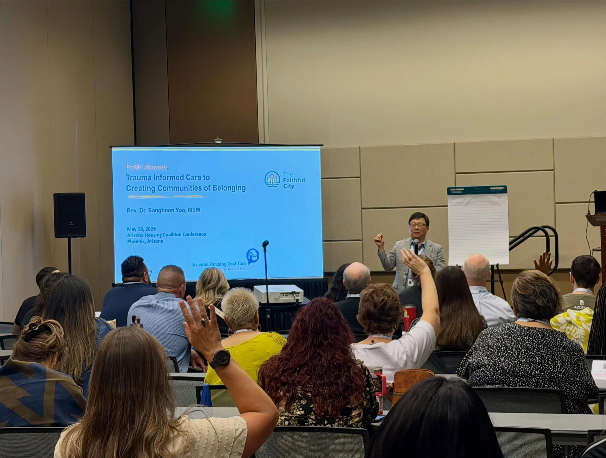 Presentation at the Arizona Housing Coalition Conference on Faith-Based: Trauma Informed Care and Creating Communities of Belonging!

#weaveandcleave #communityofbelonging #traumainformedcommunity #mentalhealth #TheresNoPlaceLikeHome2026