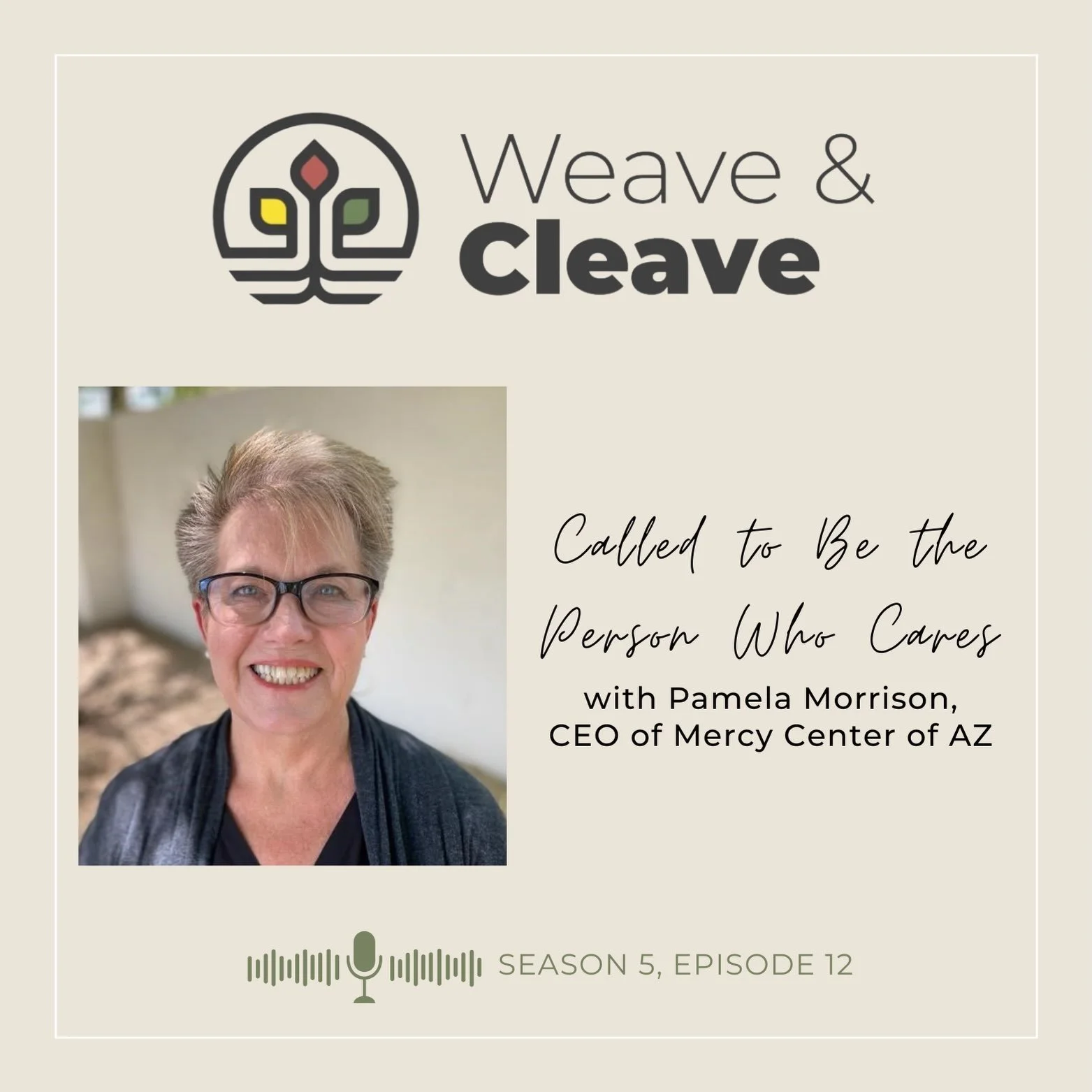 Weave &amp; Cleave Podcast (The Faithful City)
Weaving Voices of Resilience and Belonging
Michelle Stiffler and Sanghoon Yoo

Season 5 Episode 12
Calling to Be the Person Who Cares: An Interview with Pamela Morrison

Spreaker
https://www.spreaker.com