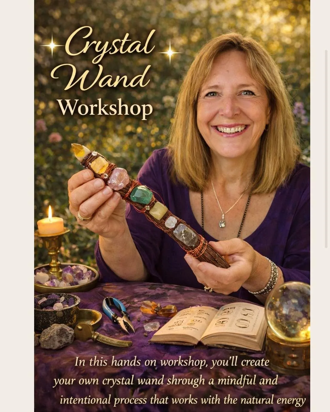 I am so excited about Sunday. I love it when the Trevallan Fairies are buzzing with excitement, ready to take you places, you know you are ready to go! 

This Crystal Wand workshop is for the people that feel like they are standing at that cross road