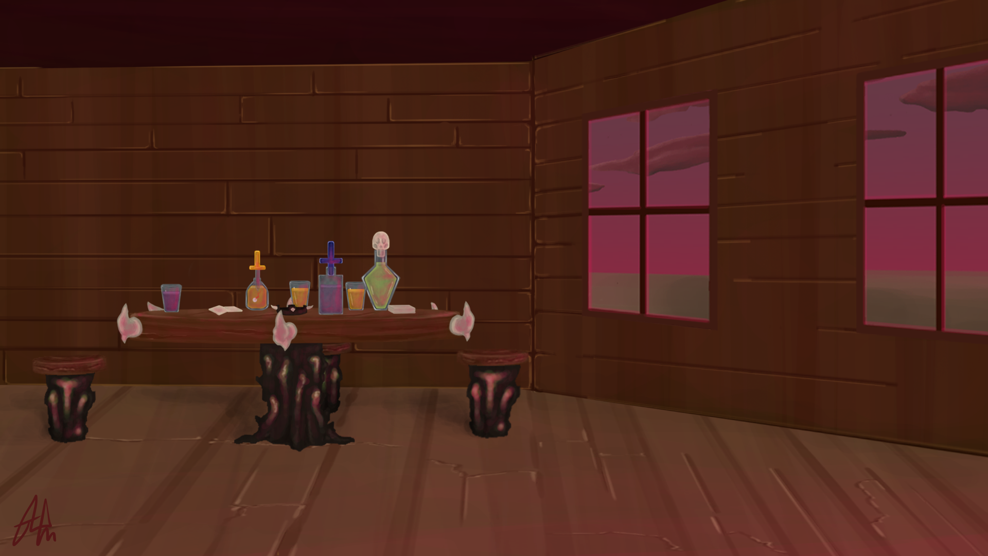 The Last Riders...And Hell Followed With Him
[Scene 19 Background]