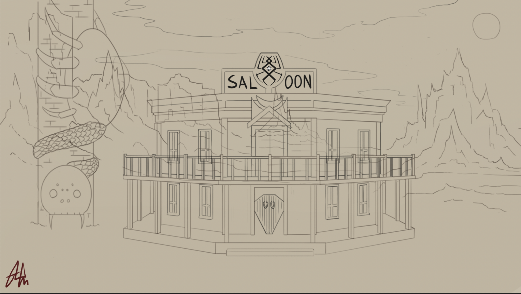 The Last Riders...And Hell Followed With Him
[Concept Background 3]