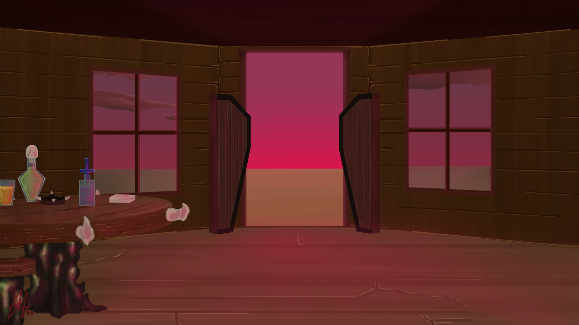 The Last Riders...And Hell Followed With Him
[Scene 9 Background]