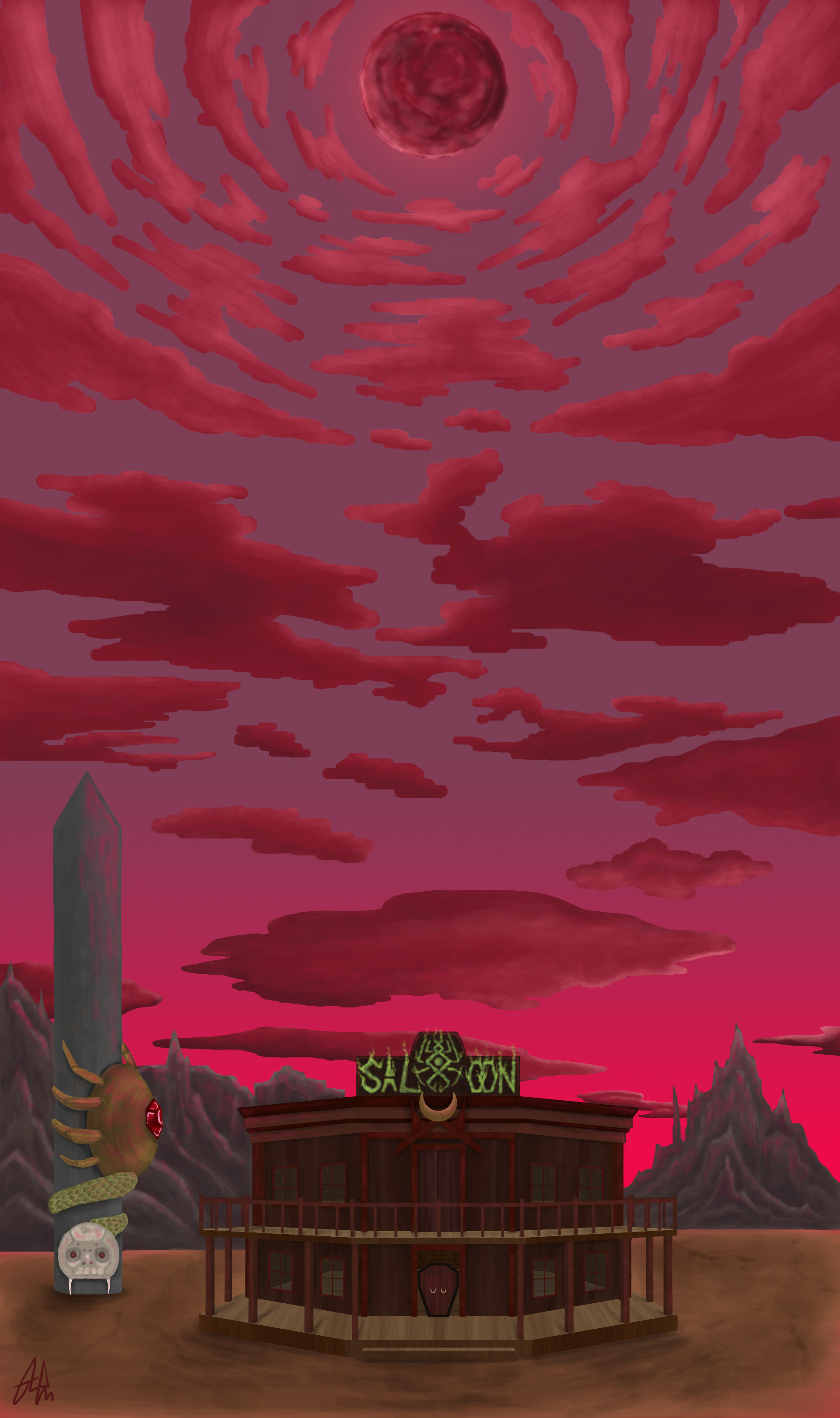 The Last Riders...And Hell Followed With Him
[Scene 1 Background]