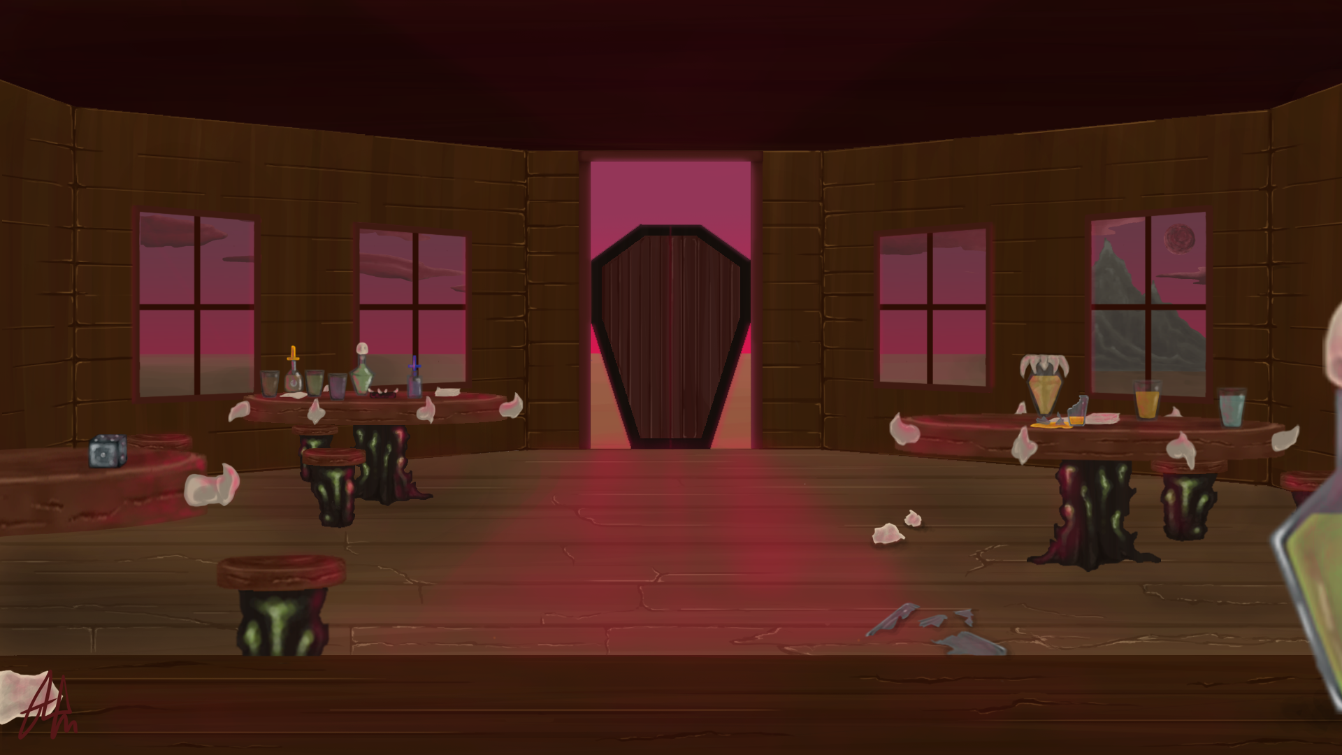 The Last Riders...And Hell Followed With Him
[Scene 3 Background]