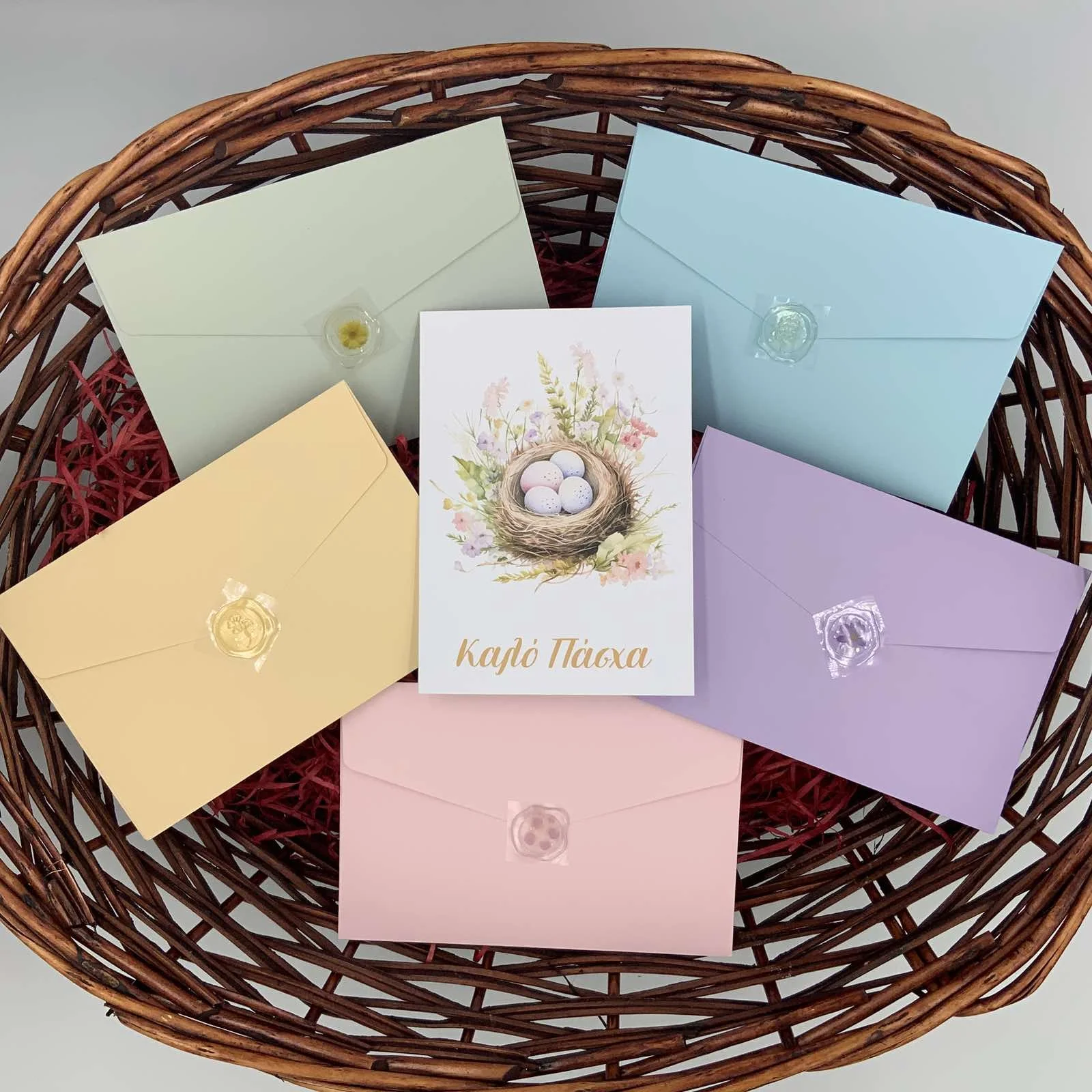 Κάρτα Πασχαλινή με φάκελο σε διάφορα σχέδια