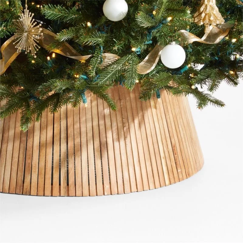 Crate and barrel wooden tree collar