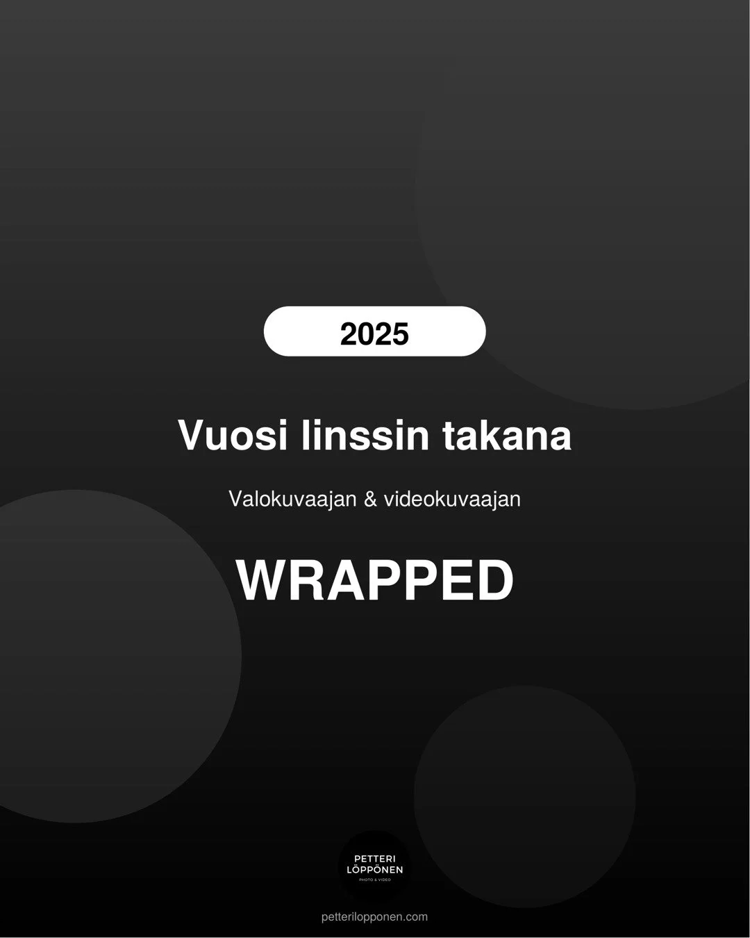 Vuosi 2025 p&auml;hkin&auml;nkuoressa:

&ndash; 65 asiakasprojektia
&ndash; 61 yrityst&auml; ja organisaatiota
&ndash; 18 videotuotantoa
&ndash; 4 900 km tien p&auml;&auml;ll&auml;

L&auml;mmin kiitos kaikille asiakkaille ja yhteisty&ouml;kumppaneill