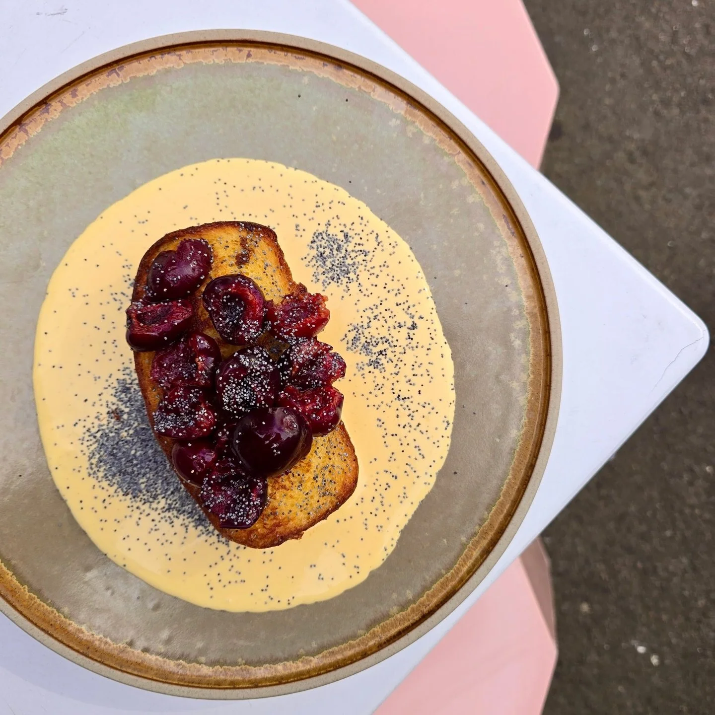 Tis the season to be jolly 🎄Summer is here and our menu will include some of New Zealand&rsquo;s best summer produce! Starting with our Tsoureki French toast served with cr&egrave;me anglais, cherries with a dusting of poppy seeds!