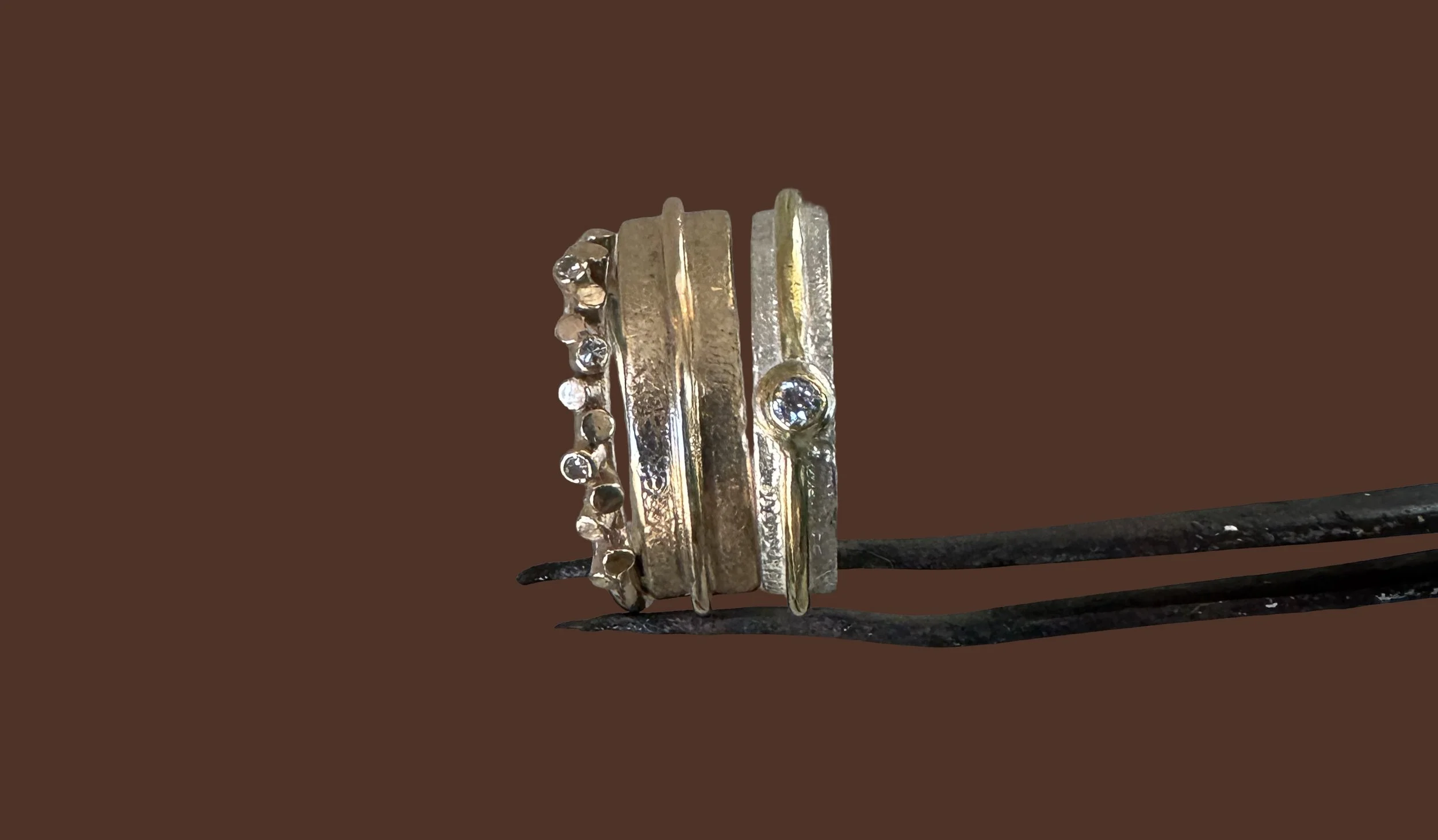 A Trio of Rings &amp; Bespoke pendant