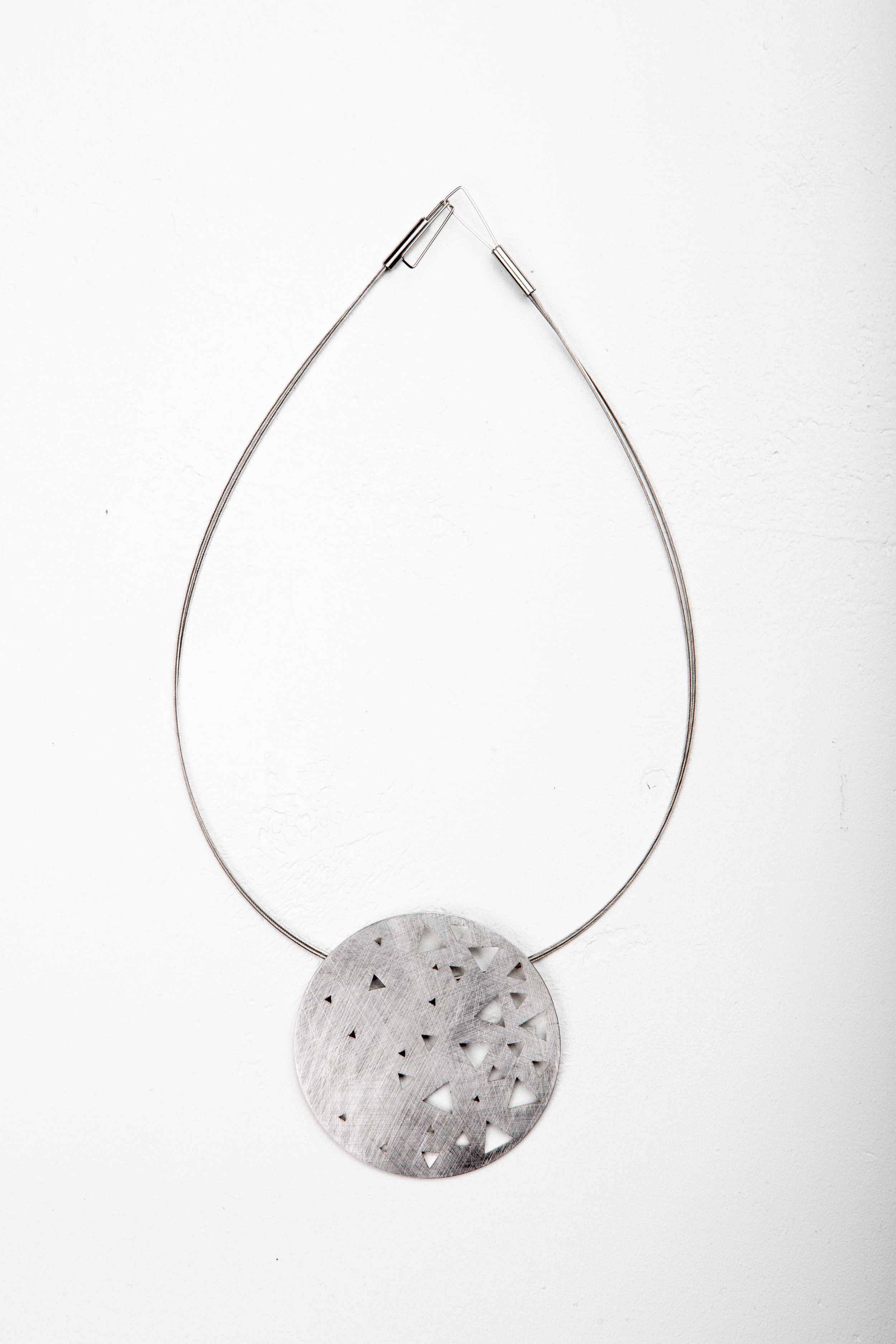 Triangle Scatter Necklace, Stainless steel