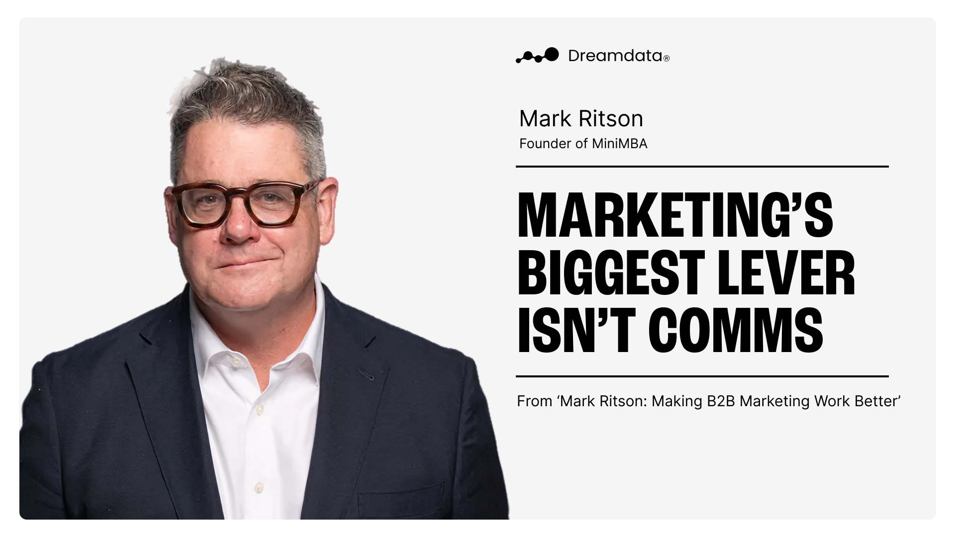 Mark Ritson: Making B2B Marketing Work Better — Dreamdata
