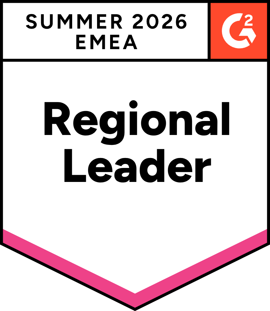 Dreamdata G2 Badge - Summer 2026 Regional Leader EMEA