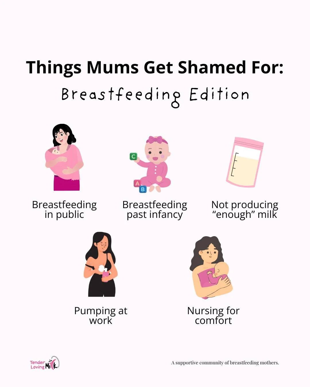 Breastfeeding is natural, but somehow, mums still get judged for it every day. From where you nurse to how long you continue, the shaming never seems to stop. 😔 Here are some of the biggest things mums in Singapore often get criticised for ⬇️
1️⃣ B