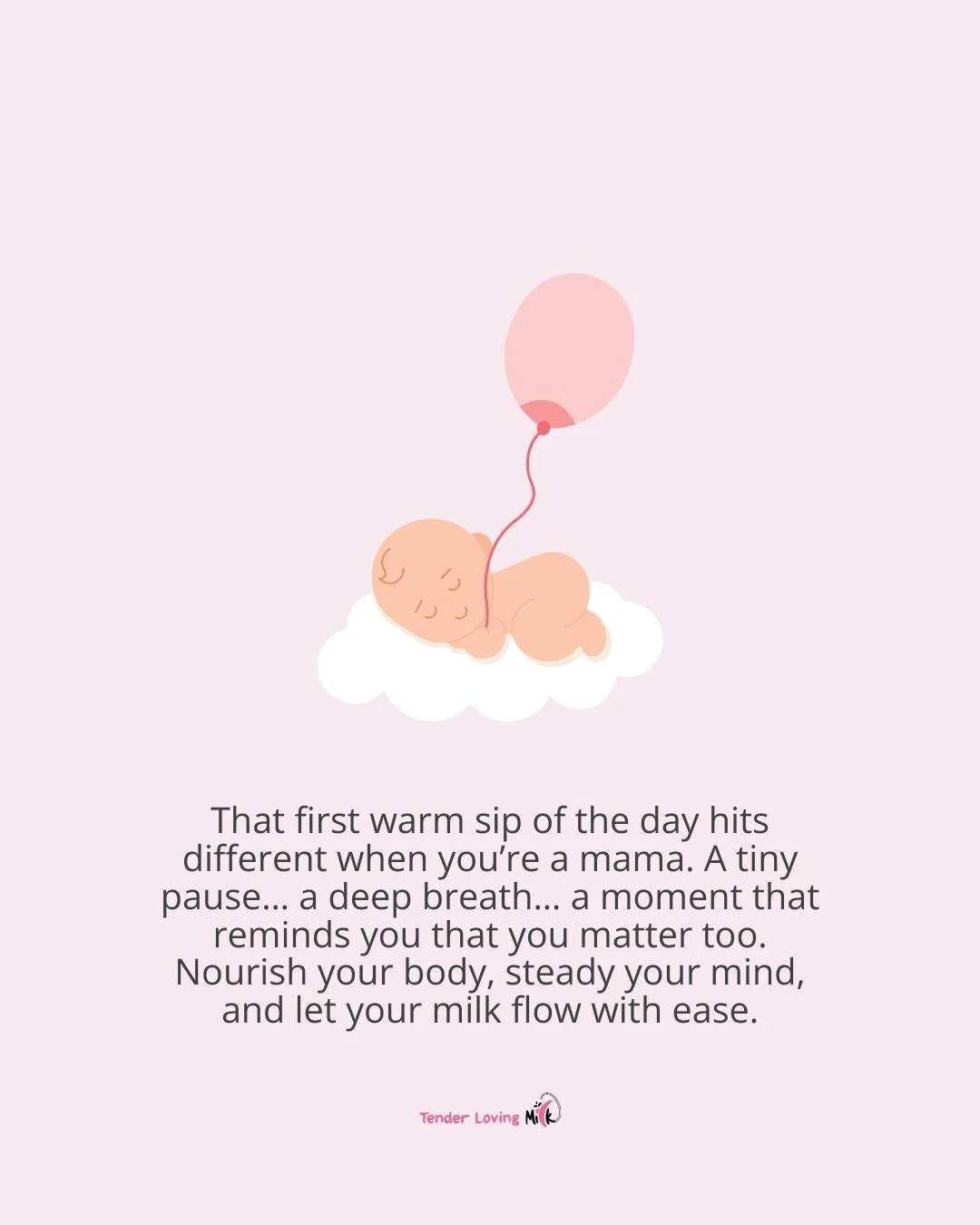 That early-morning quiet? It&rsquo;s super sacred!!!

And that first sip, whether it&rsquo;s tea or milo (my fav btw), or something warm that soothes your tired soul, becomes a soft reminder that caring for yourself is part of caring for your baby.

