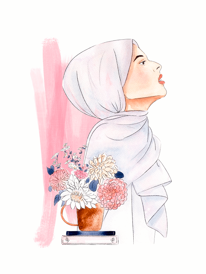 5 Hijabi_Girl - Strokes - white background.png