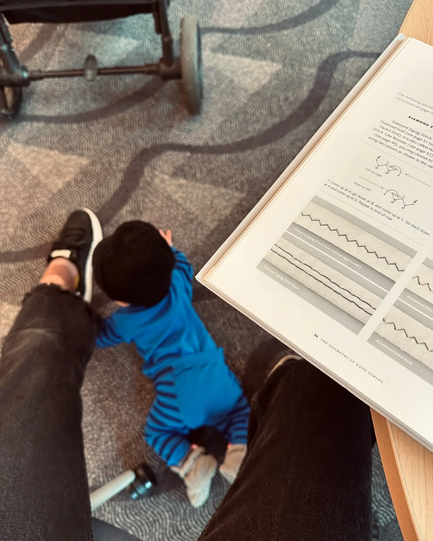 scenes from our local library
as I mother my artist
and my little human