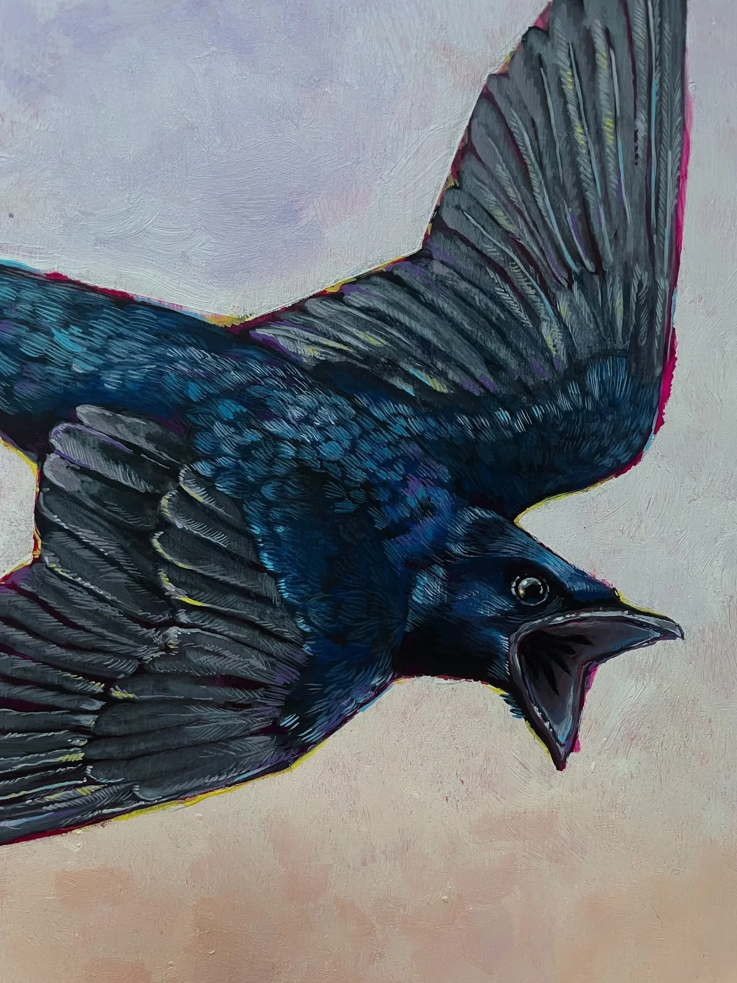 Art show alert 🚨 Catch this brand new painting as well as a SECOND brand new painting at @dcartscenter&rsquo;s Wallmountables show this Friday 🙂 

&ldquo;Dawn&rdquo;
11x14&rdquo;
Acrylic, gouache, colored pencil
.
.
#dcartist #acreativedc #mtpleasa