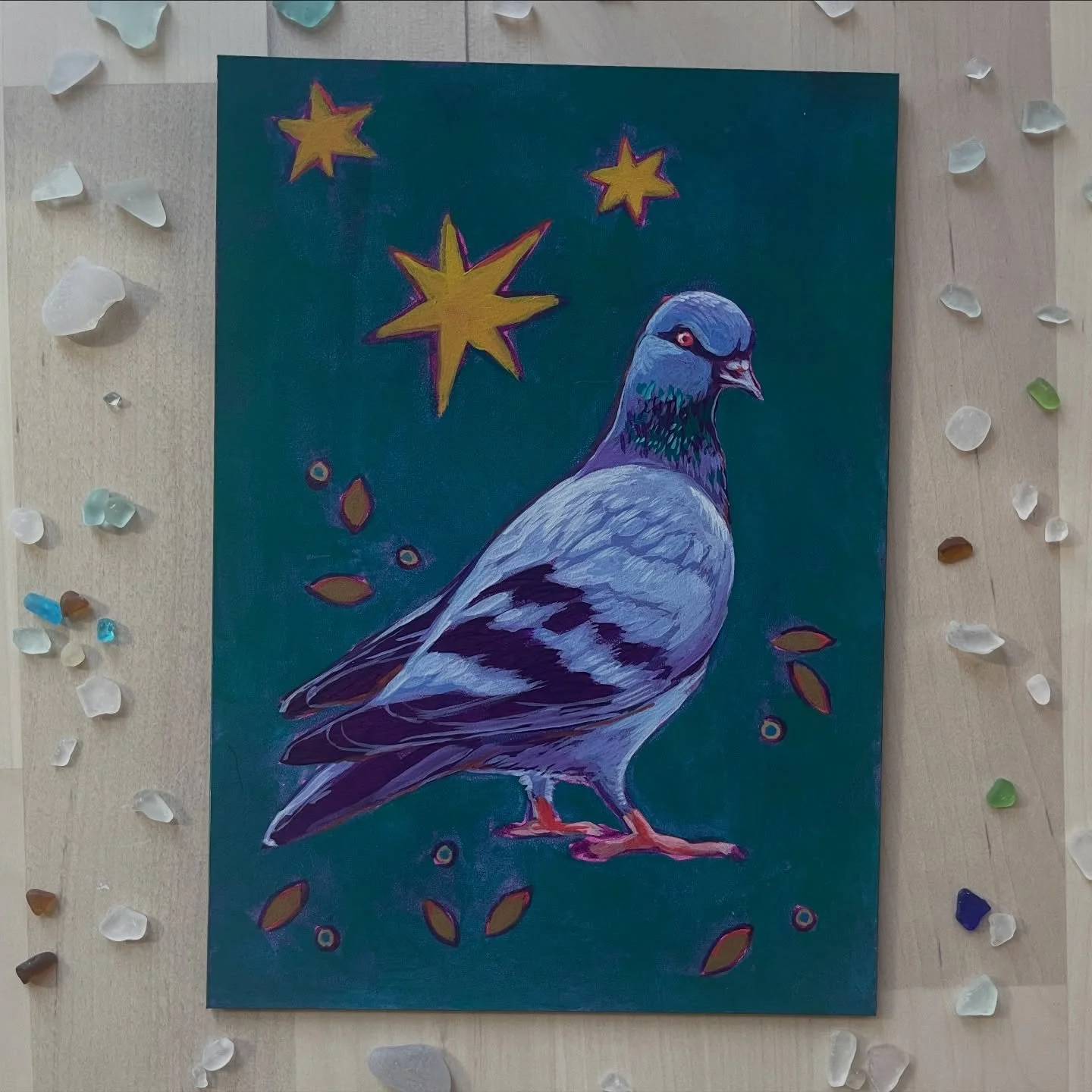 Pigeon! Fish! At last, the prints are in 🐦 Your little 5&rdquo;x7&rdquo; friends are ready for ya. 

#pigeonart #pigeonsofinstagram #fishart #fishofinstagram #gouachepainting #artprint #202creates #acreativedc #washingtondclife #dcarts #shoplocal #m