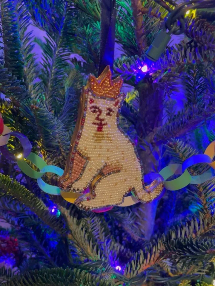 I&rsquo;ll be at @mtpleasantartists Make It! Mt. Pleasant Market tomorrow, and I&rsquo;ve cooked up a fresh batch of Ella-approved, beaded ornaments for ya ❄️💕

I&rsquo;ll be setup in front of @eachpeachmarket, and rumor has it, they&rsquo;ll have c